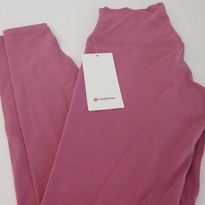 Lululemon Rose Leggings Long Leg High Rise Pocket